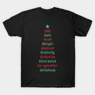 Board Game Category Christmas Tree - Board Games Design - Gaming Art T-Shirt